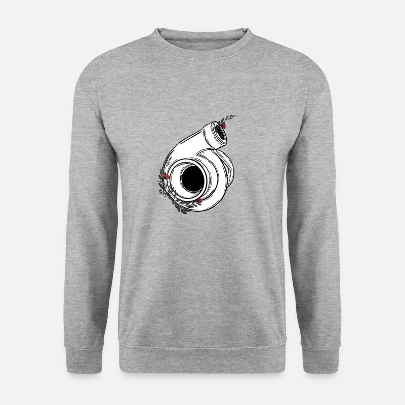 Turbo - Unisex Pullover - Weißgrau meliert