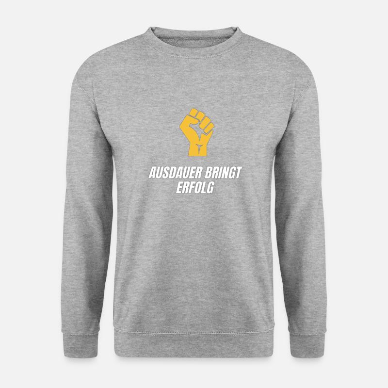Erfolgs-Shirt - Unisex Pullover - Weißgrau meliert