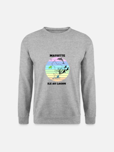LANDSCAPE OF MAYOTTE - Unisex Sweatshirt - salt & pepper