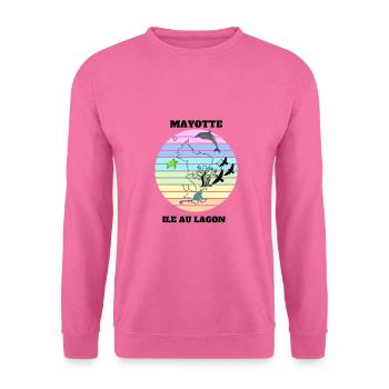 PAYSAGE DE MAYOTTE - Sweat-shirt Unisexe - rose - Devant
