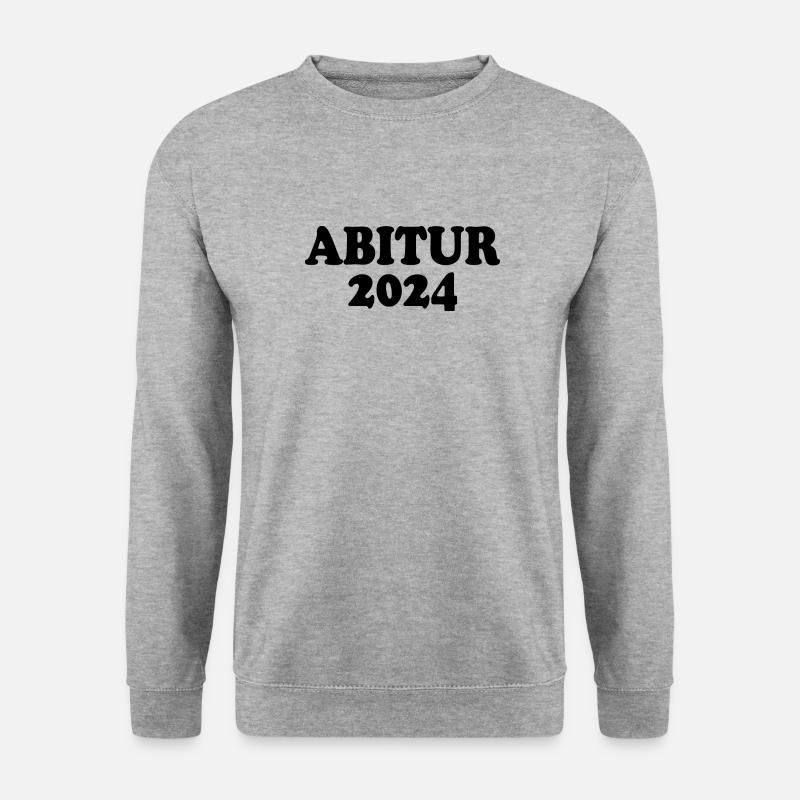 Abitur 2024 - Unisex Pullover - Weißgrau meliert