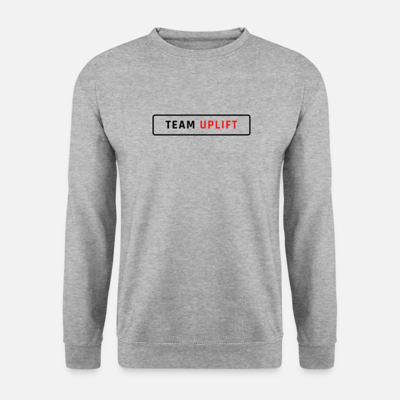 team uplift - Unisex Pullover - Weißgrau meliert