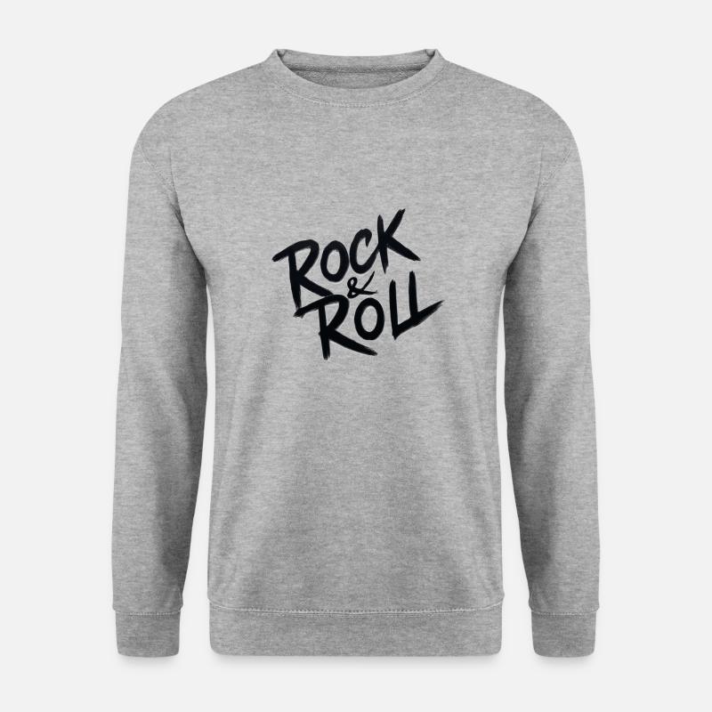 Rock'n'Roll - Unisex Pullover - Weißgrau meliert