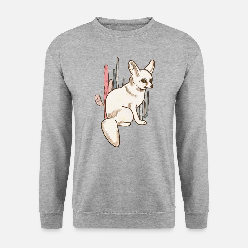 Fennek_Wüstenfuchs - Unisex Sweatshirt - salt & pepper