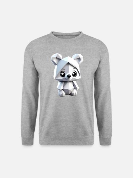 bear art - Unisex Sweatshirt - salt & pepper