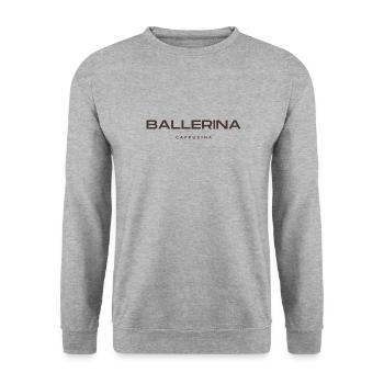 Ballerine Cappucina - Sweat-shirt Unisexe - gris chiné - Devant - Alina (178cm) & Michal (187cm)