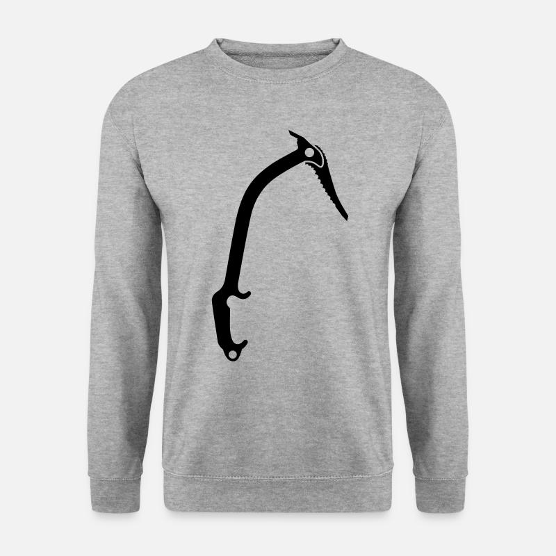 Kletterausrüstung eispickel - Unisex Pullover - Weißgrau meliert