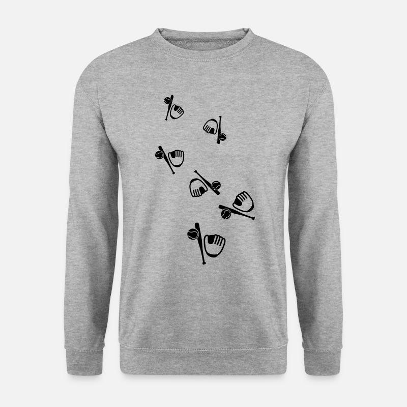 Baseball sport - Unisex Pullover - Weißgrau meliert