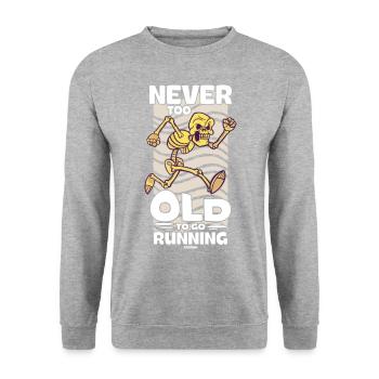 Courir - Sweat-shirt Unisexe - gris chiné - Devant - Alina (178cm) & Michal (187cm)