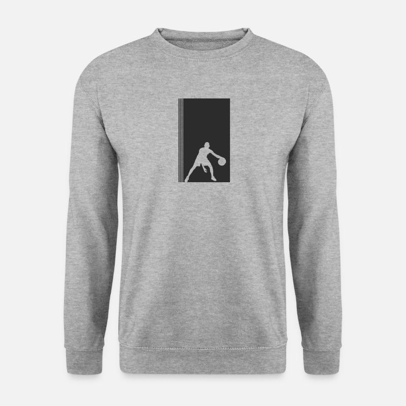 Basketball BBall Dunk - Unisex Pullover - Weißgrau meliert
