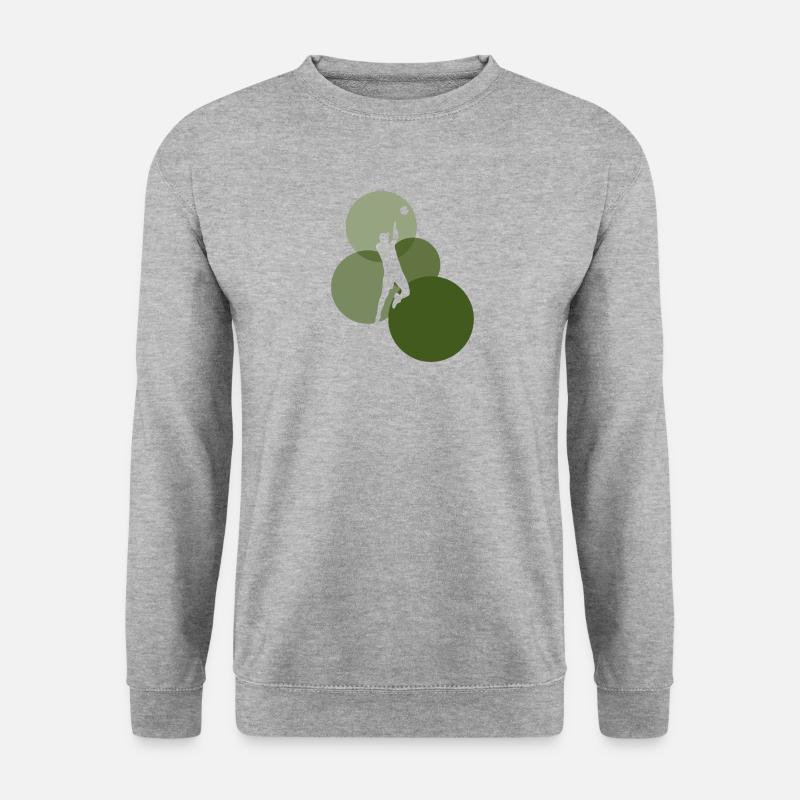 College Volleyball - Unisex Pullover - Weißgrau meliert