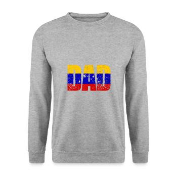 père vénézuélien - Sweat-shirt Unisexe - gris chiné - Devant - Alina (178cm) & Michal (187cm)