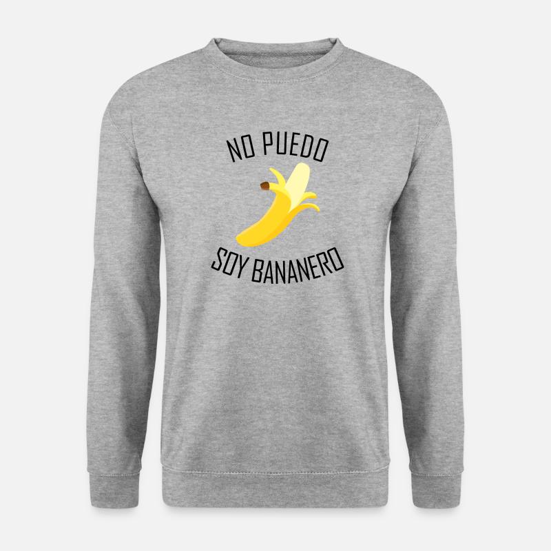 Ich kann keine Banane - spanische Version haben - Unisex Pullover - Weißgrau meliert
