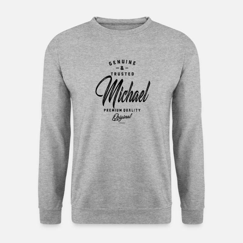 Michael - Unisex Pullover - Weißgrau meliert