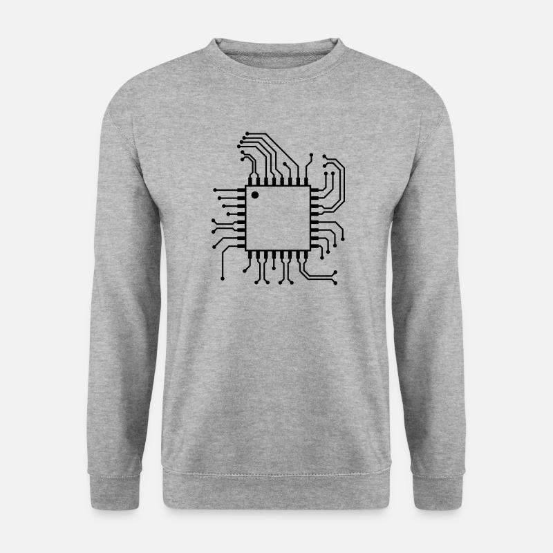 Electronics microcontroller FPGA circuit electrot - Unisex Sweatshirt - salt & pepper