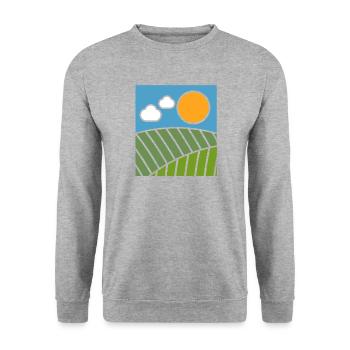 Agriculture - Unisex Sweatshirt - salt & pepper - Front - Alina (178cm) & Michal (187cm)