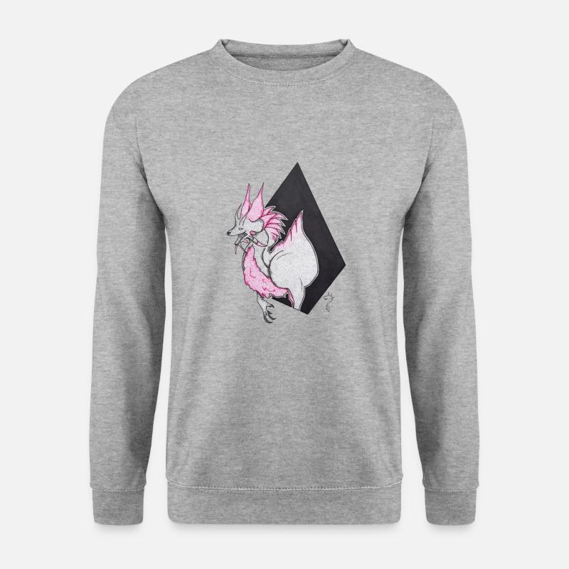 Mizutsune - Unisex Pullover - Weißgrau meliert