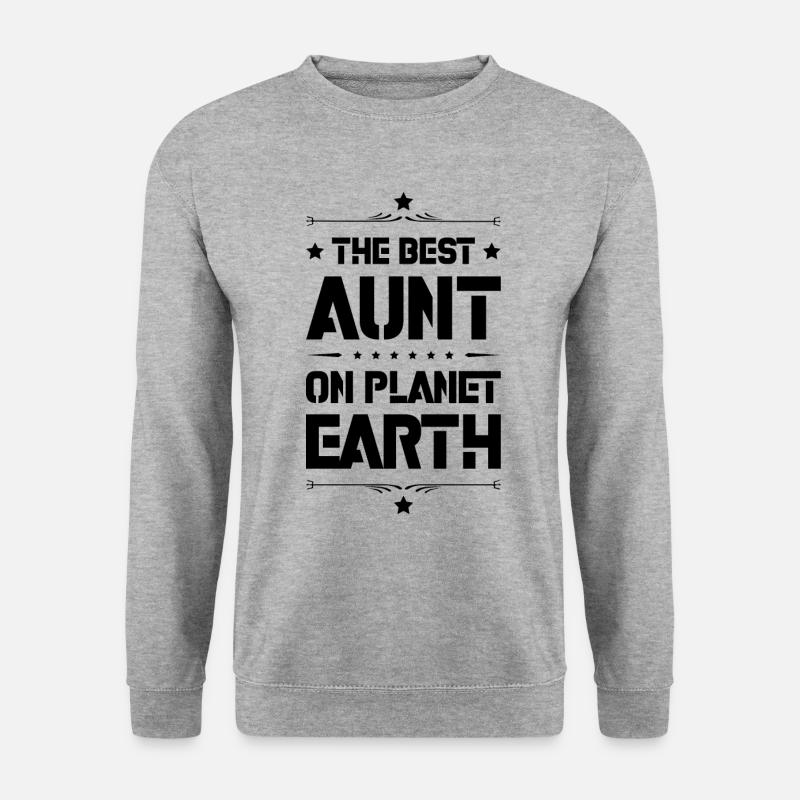 Beste Tante Spruch - Unisex Pullover - Weißgrau meliert