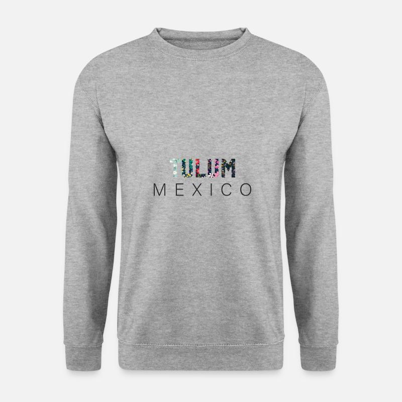 Tulum Mexico - Unisex Pullover - Weißgrau meliert