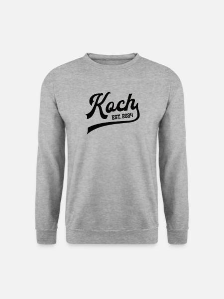 Ausbildung Koch 2024 Kochausbildung Kochlehrling - Unisex Pullover - Weißgrau meliert