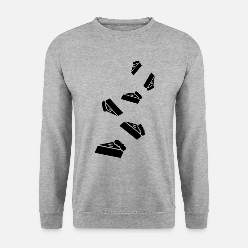 Icône de gâteau au fromage - Sweat-shirt Unisexe - gris chiné