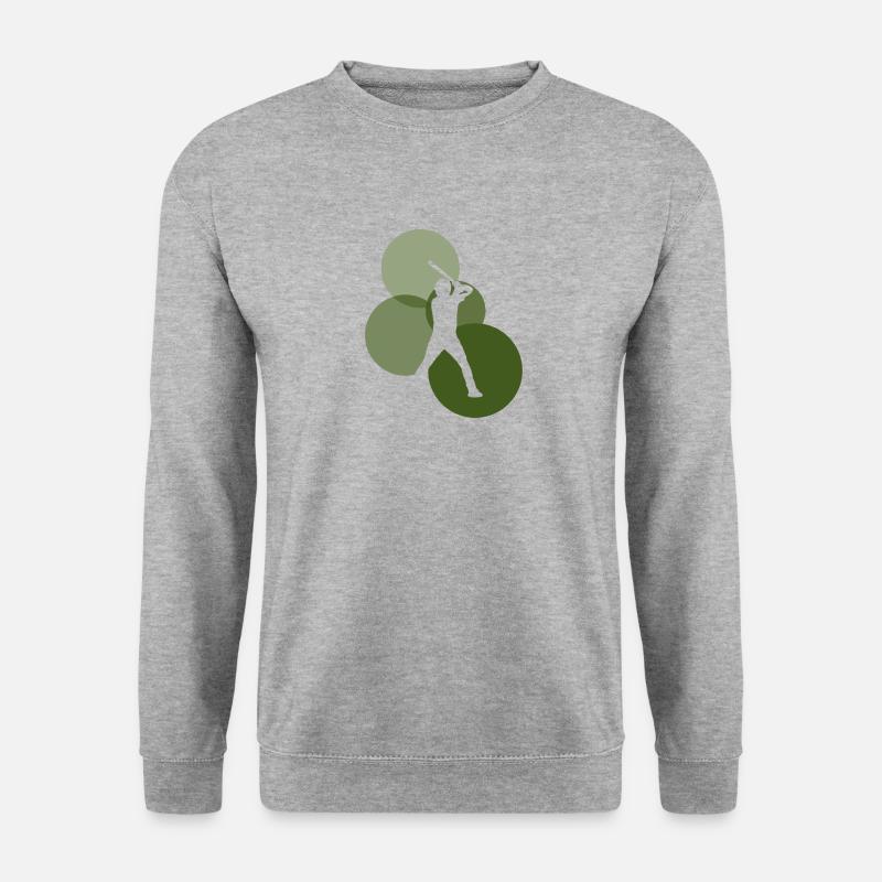 Shortstop Baserunner - Unisex Pullover - Weißgrau meliert