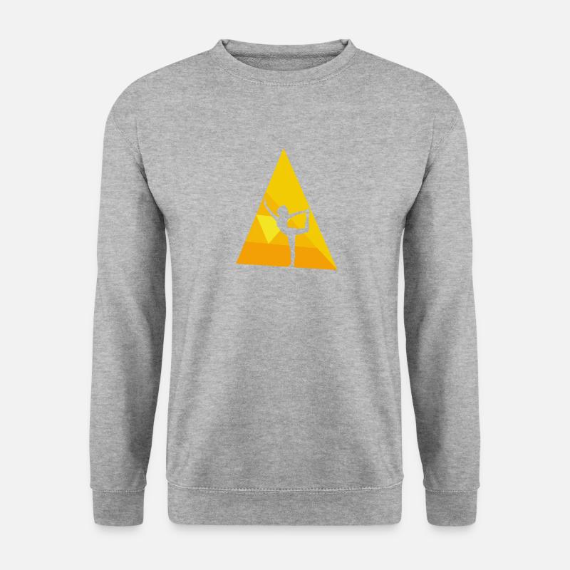 Yoga Power - Unisex Pullover - Weißgrau meliert