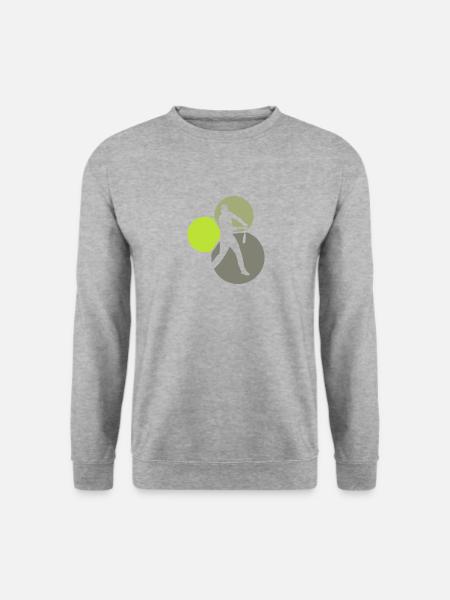 Batting Shortstop - Unisex Pullover - Weißgrau meliert