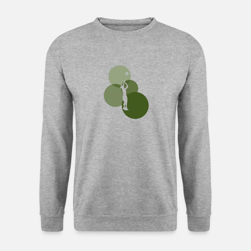 Volleyballer Volleyball College - Unisex Pullover - Weißgrau meliert