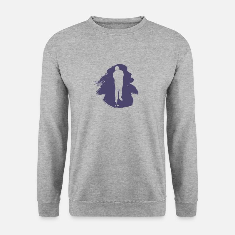Golf Golfer Golfer - Unisex Pullover - Weißgrau meliert