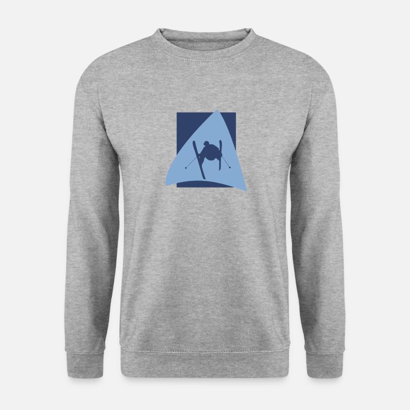 Skier Skiing - Unisex Sweatshirt - salt & pepper