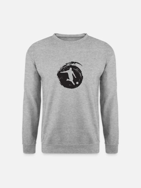 Fußballer Fußball Fußballer - Unisex Pullover - Weißgrau meliert