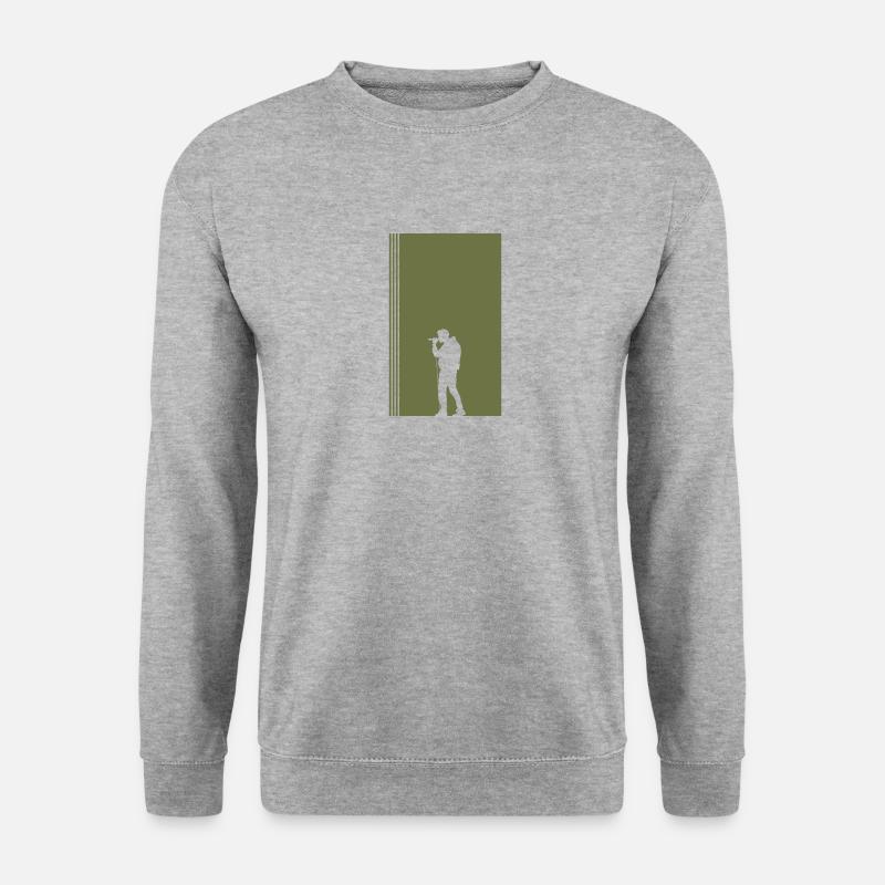 Beatbox DJ Beatbox - Unisex Pullover - Weißgrau meliert