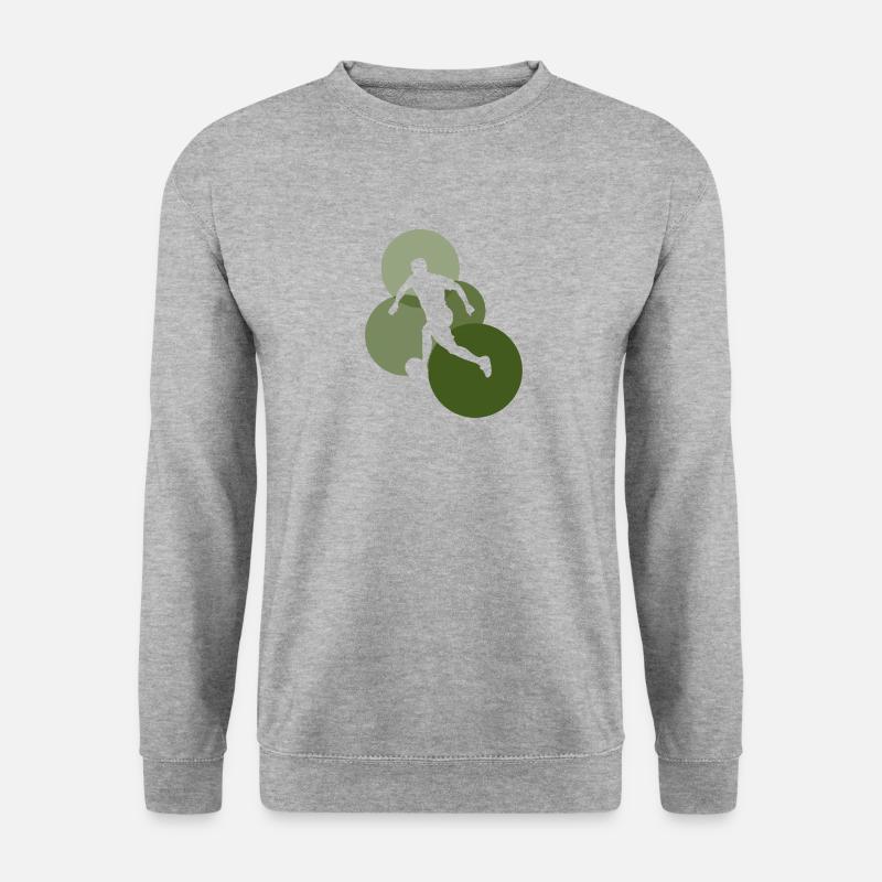 Beachball Strand Fußball - Unisex Pullover - Weißgrau meliert