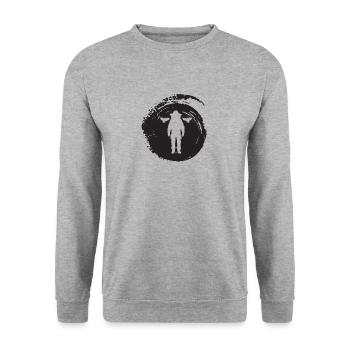 Beekeeping Biene Bienen - Unisex Pullover - Weißgrau meliert - Vorne - Alina (178cm) & Michal (187cm)
