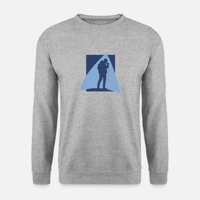 Djing DJ DJ - Unisex Pullover - Weißgrau meliert