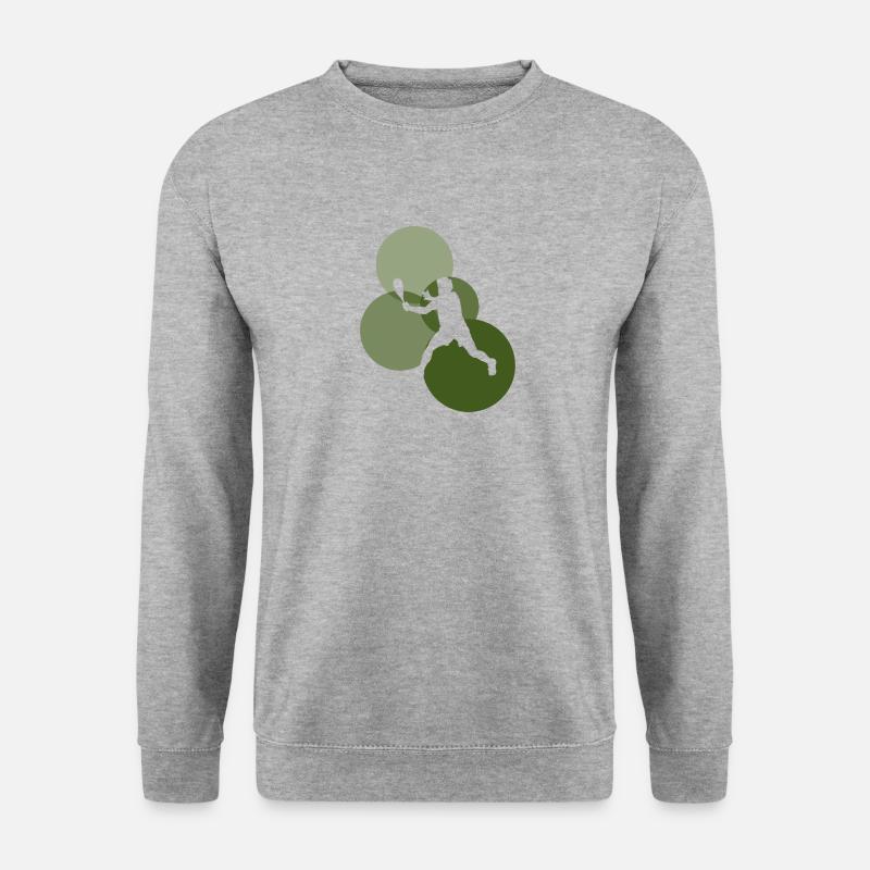 Squashschläger Squash Spieler Squashschläger - Unisex Pullover - Weißgrau meliert