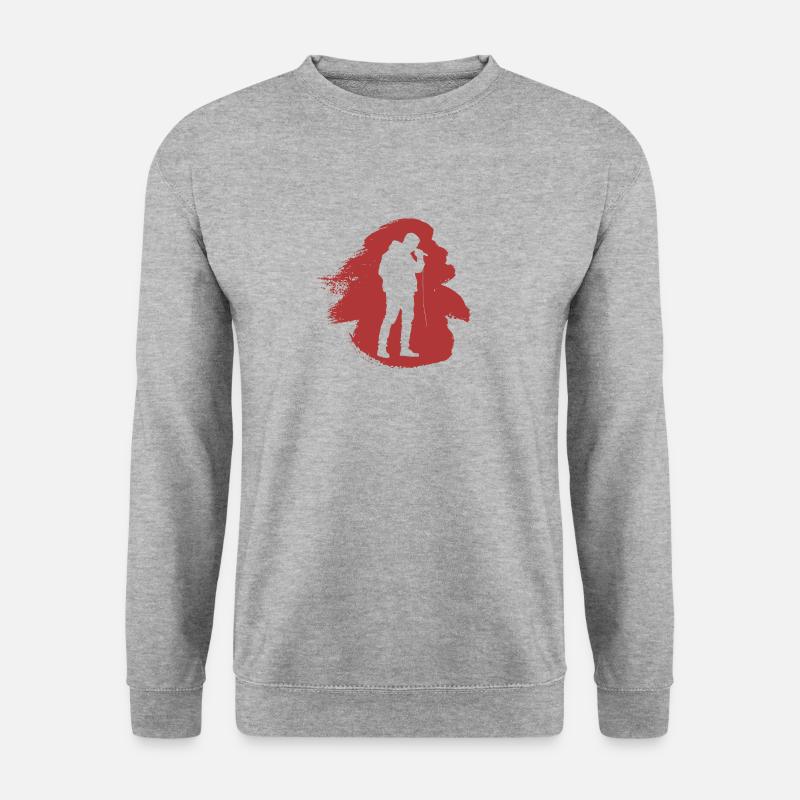 Djing Beatbox DJ - Unisex Pullover - Weißgrau meliert