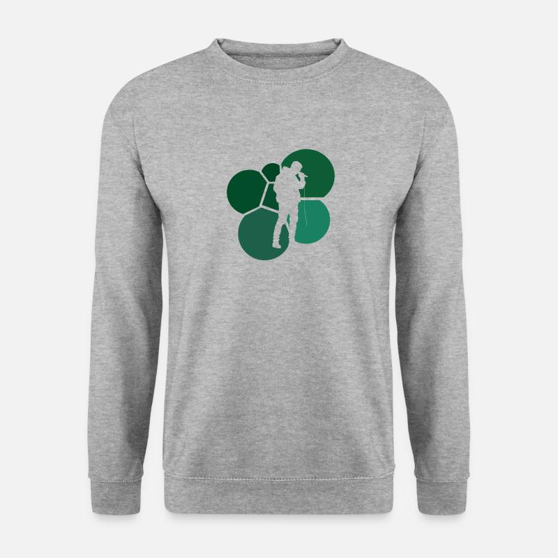Beatboxing DJ Beatbox - Unisex Pullover - Weißgrau meliert