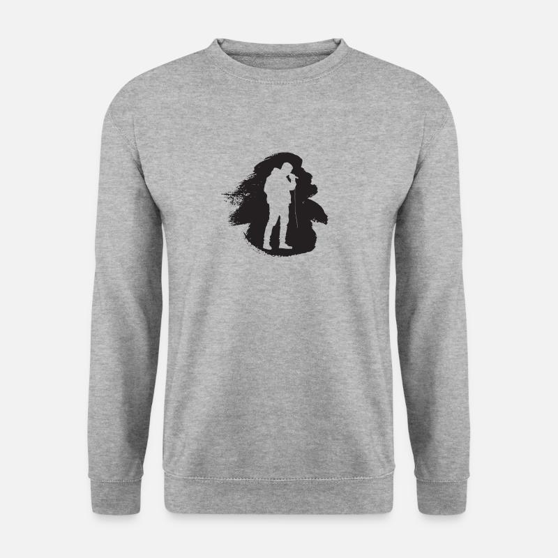 Djing Beatboxing Beatboxing - Unisex Pullover - Weißgrau meliert