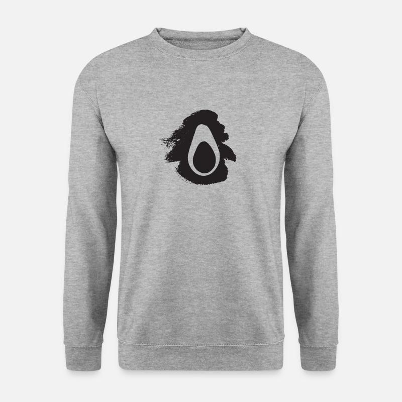 Toast Avocado Frühstück - Unisex Pullover - Weißgrau meliert