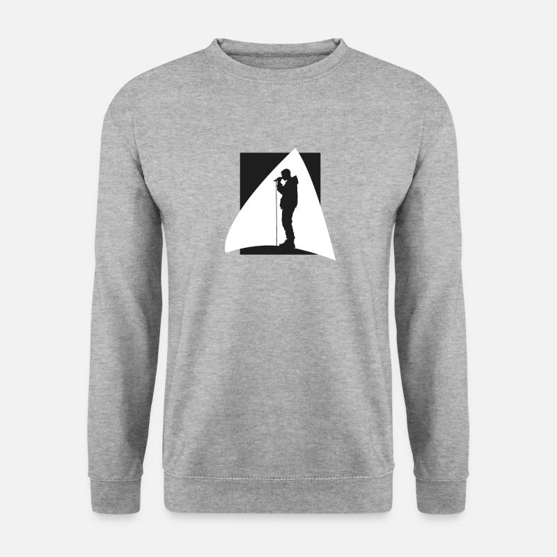 Djing DJ Beatboxer - Unisex Pullover - Weißgrau meliert
