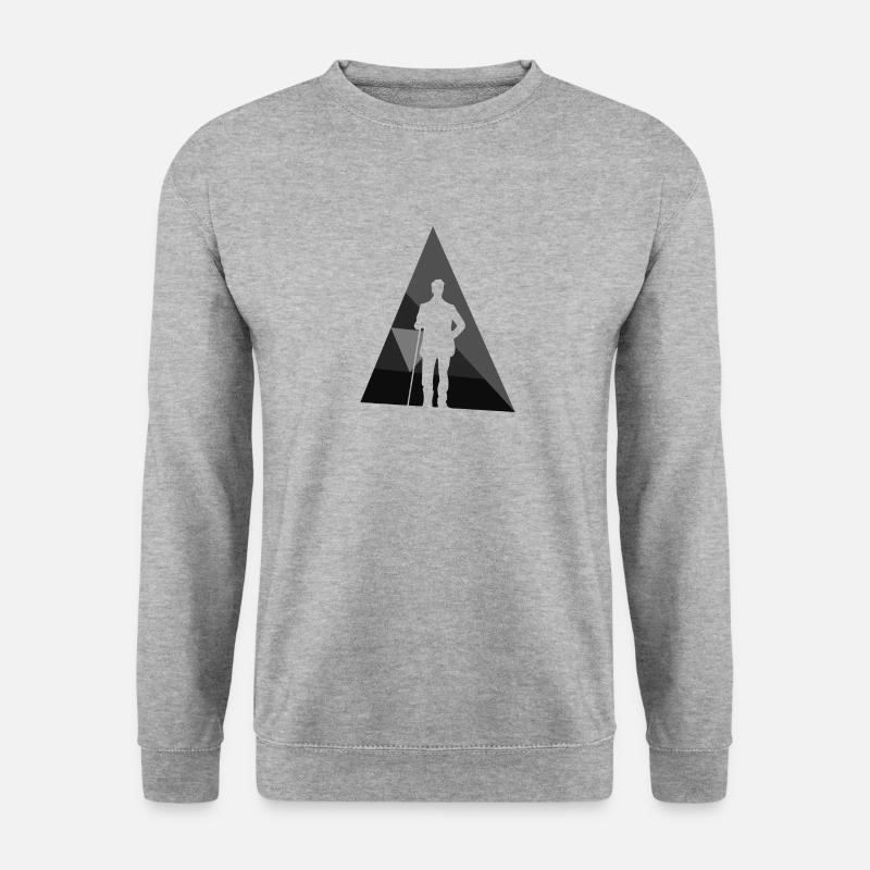 Billard Billard Billardspielerin - Unisex Pullover - Weißgrau meliert