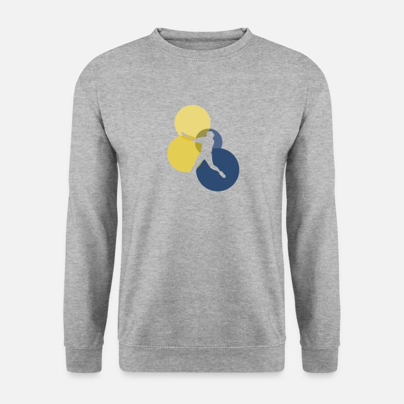 Pitcher Pitcher Softballspieler - Unisex Pullover - Weißgrau meliert
