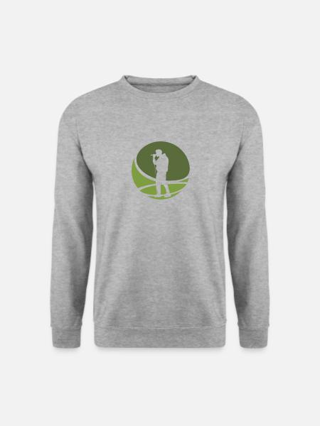 Streetmind Beatboxer DJ - Unisex Pullover - Weißgrau meliert