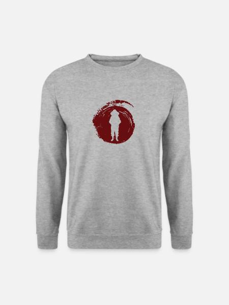 Beekeeping Wabe Imker - Unisex Pullover - Weißgrau meliert