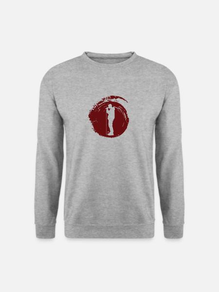Djing Beatboxer Beatboxing - Unisex Pullover - Weißgrau meliert