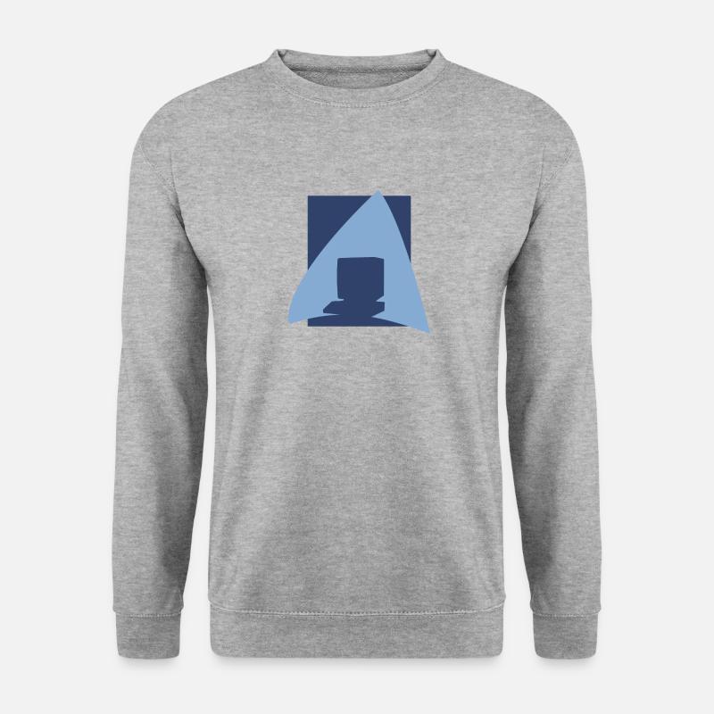 Internet Computer Computerarbeit - Unisex Pullover - Weißgrau meliert