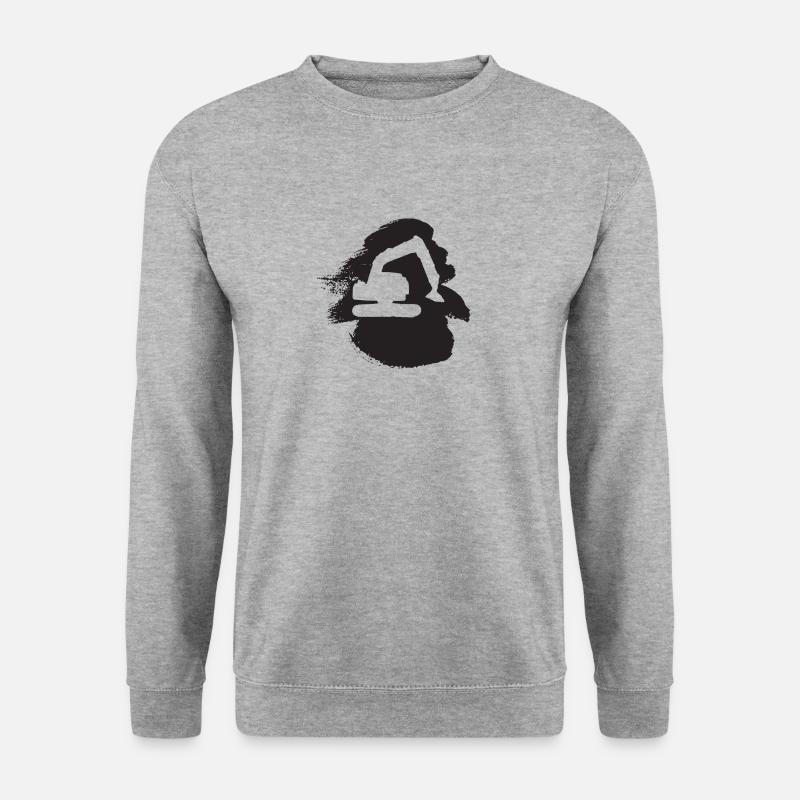 Baggerfahrerin Baggerfahrer Bagger - Unisex Pullover - Weißgrau meliert