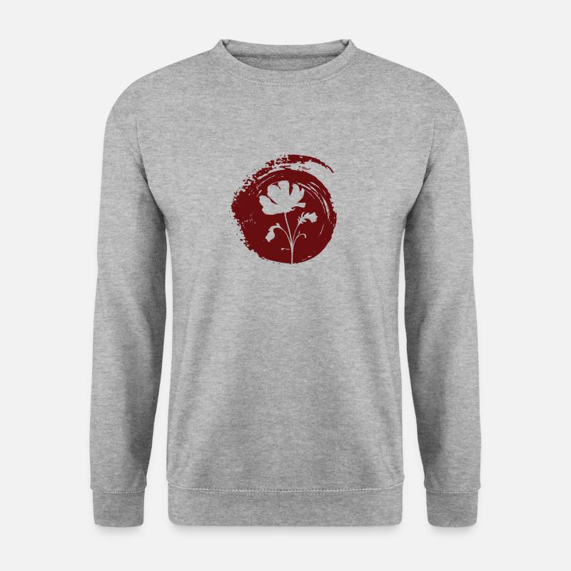 Gartenbau Blumen Botanik - Unisex Pullover - Weißgrau meliert